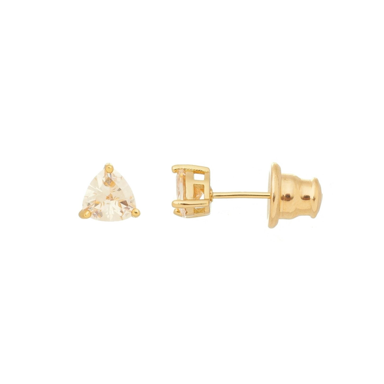 Brinco Ponto de luz Triangular Champagne